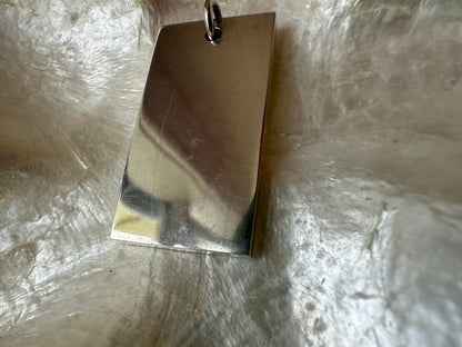 Silver Ingot Pendant, Queen Elizabeth II Silver Jubilee, 1977