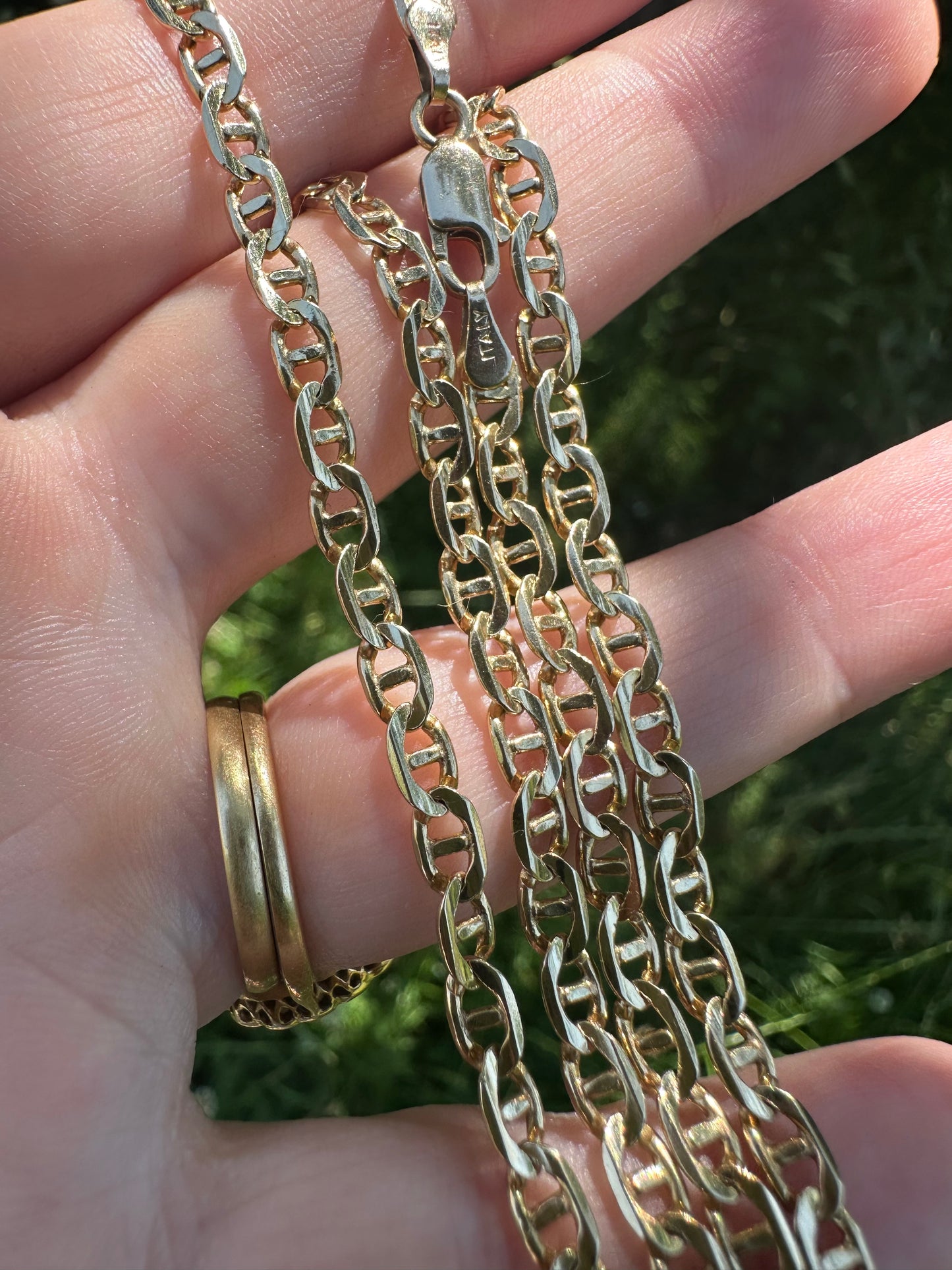 Vintage 9ct Gold Mariner chain