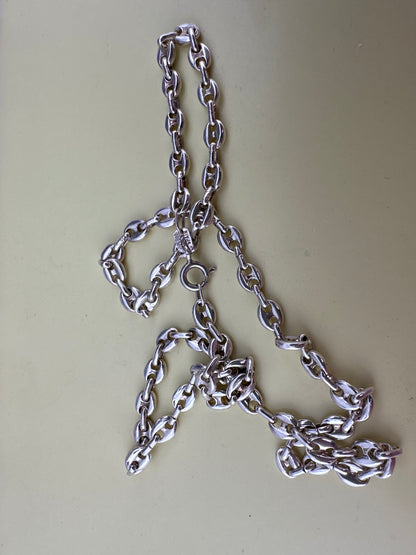 Spanish Sterling Silver Puffy Mariner chain