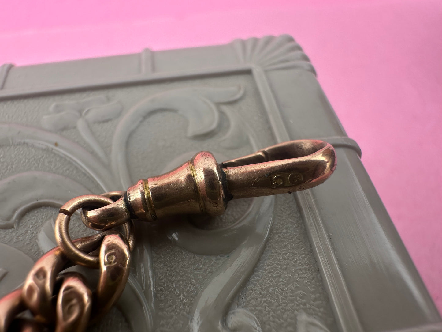 9ct Rose Gold Curb extender