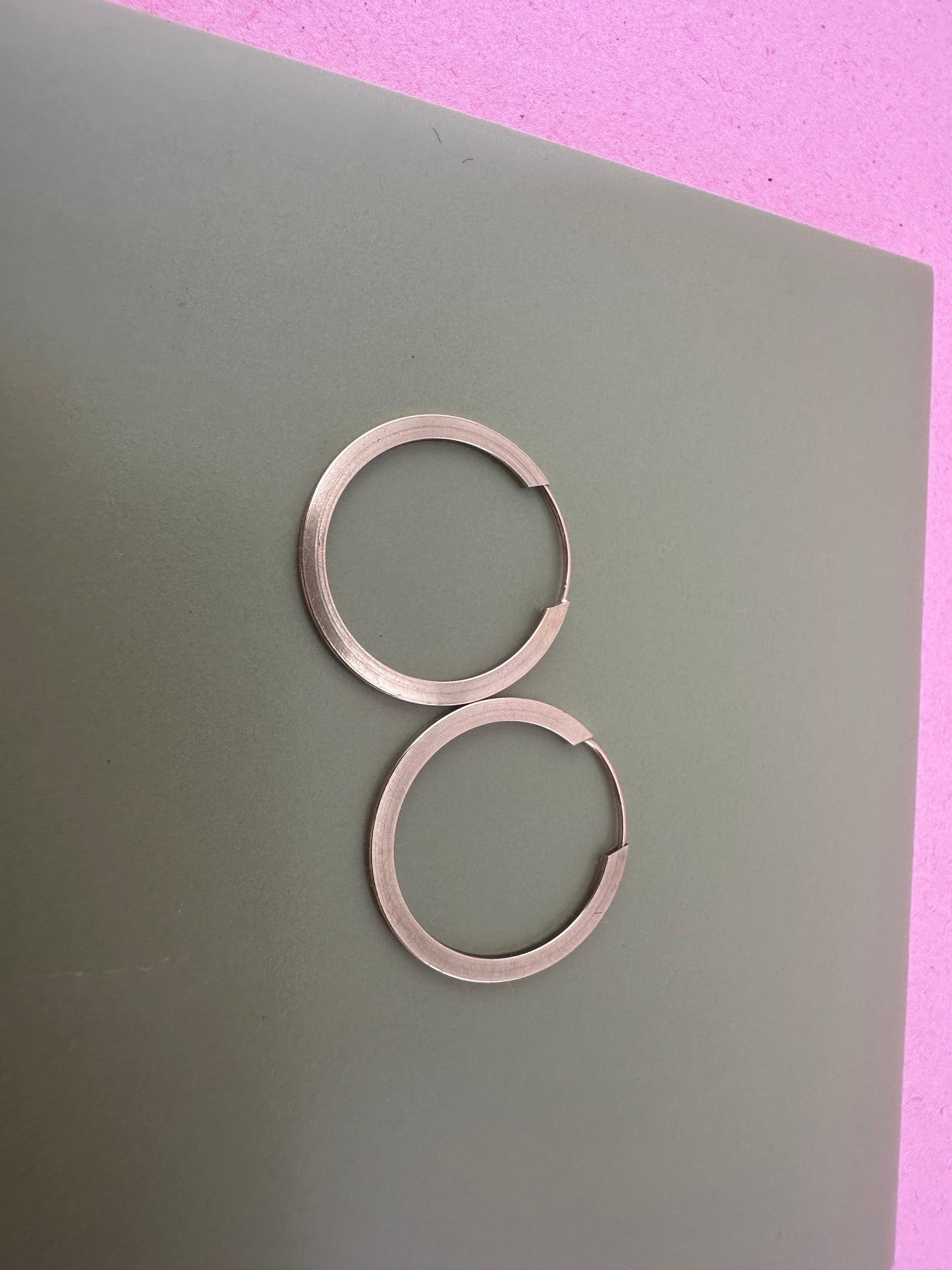 Vintage 9ct gold Round Hoops