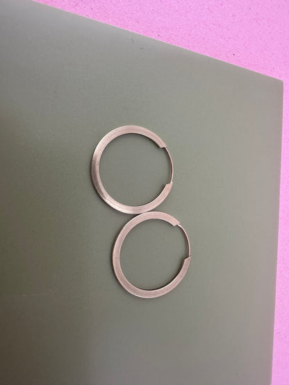 Vintage 9ct gold Round Hoops