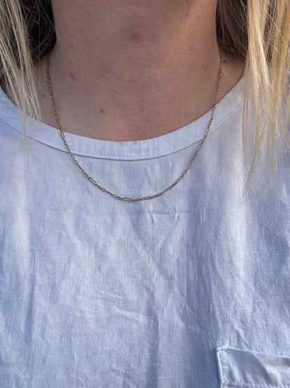 9ct Gold Mini Trombone chain