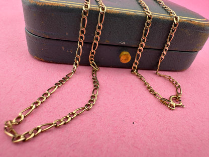 Vintage 9ct Gold Figaro chain
