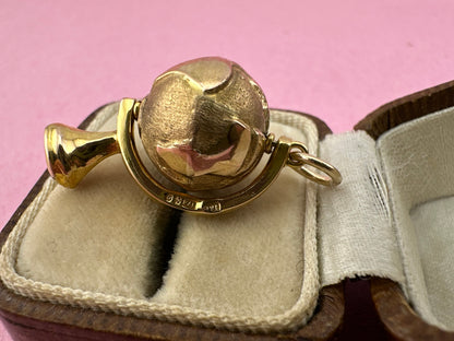Vintage 9ct Gold Globe Charm