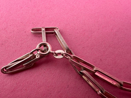 Sterling Silver Paperclip bracelet