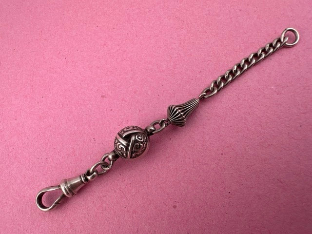 Sterling silver Curb and ball extender
