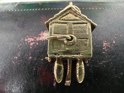 Vintage 9ct Gold Articulated Cuckoo Clock