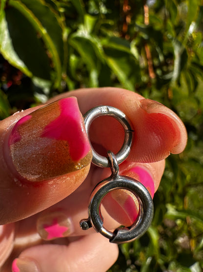 Sterling Silver Bolt clasp