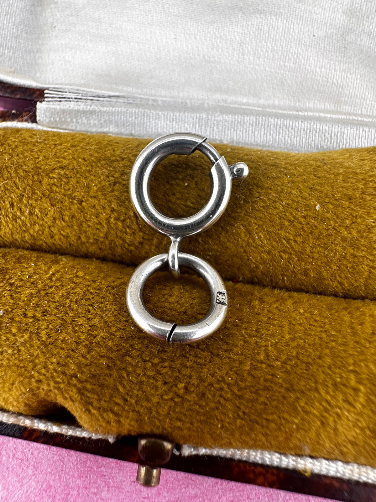 Sterling Silver Bolt clasp
