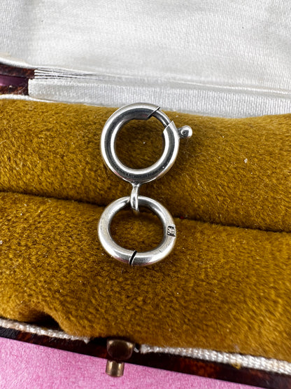 Sterling Silver Bolt clasp