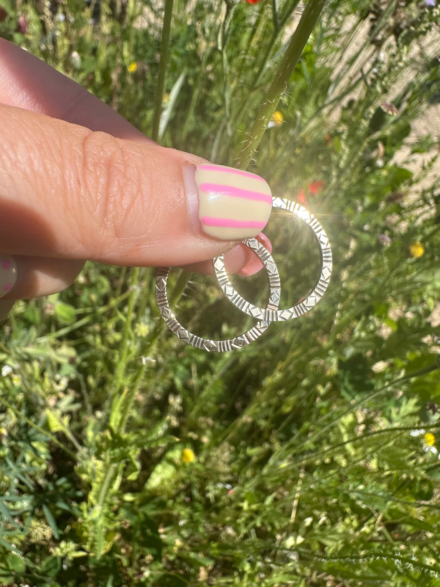 Vintage 9ct gold Round Hoops