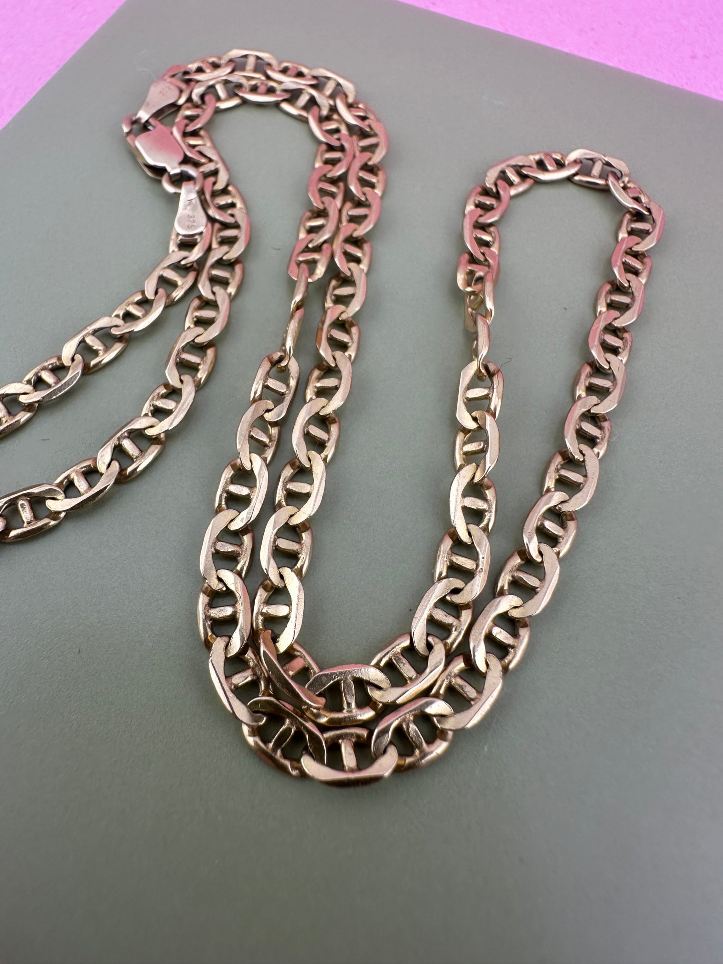 Vintage 9ct Gold Mariner chain