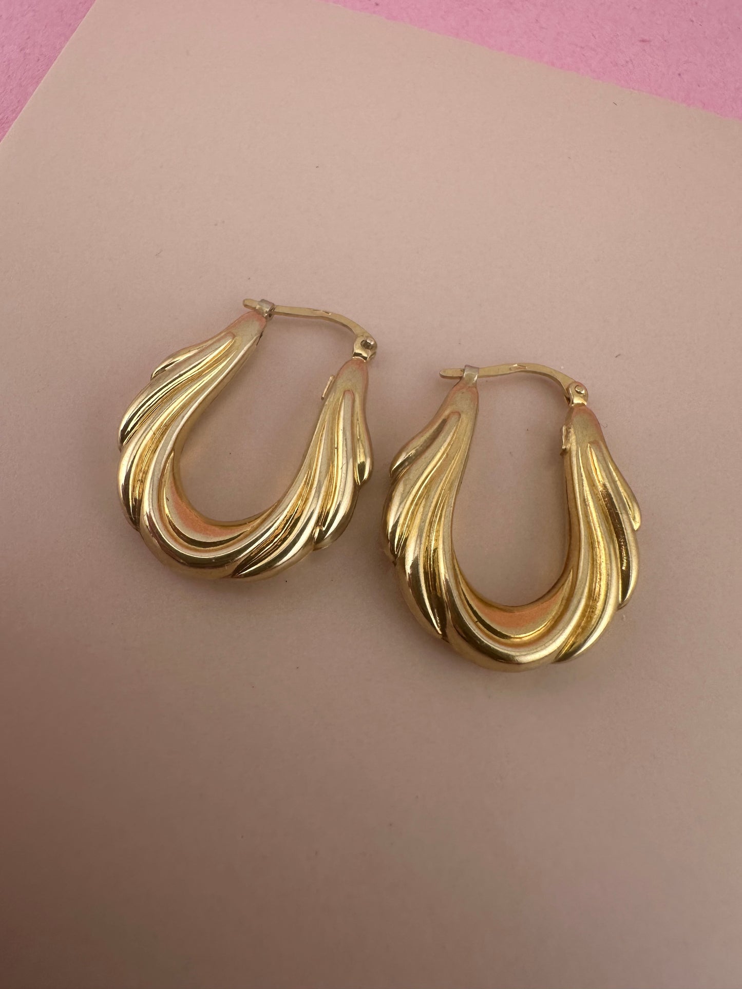 Vintage UnoAerre Swag Hoops