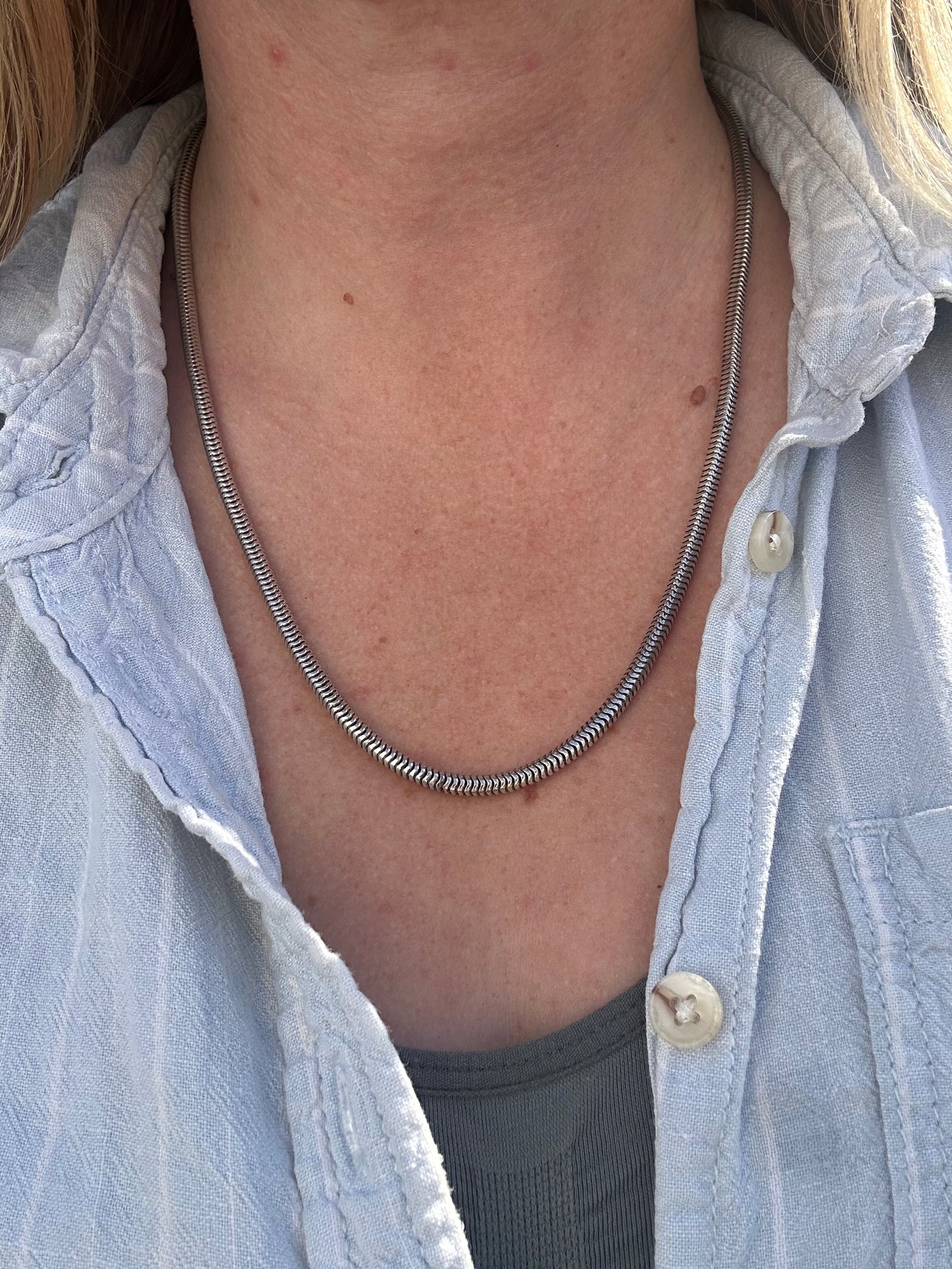Sterling Silver Chunky Snake chain