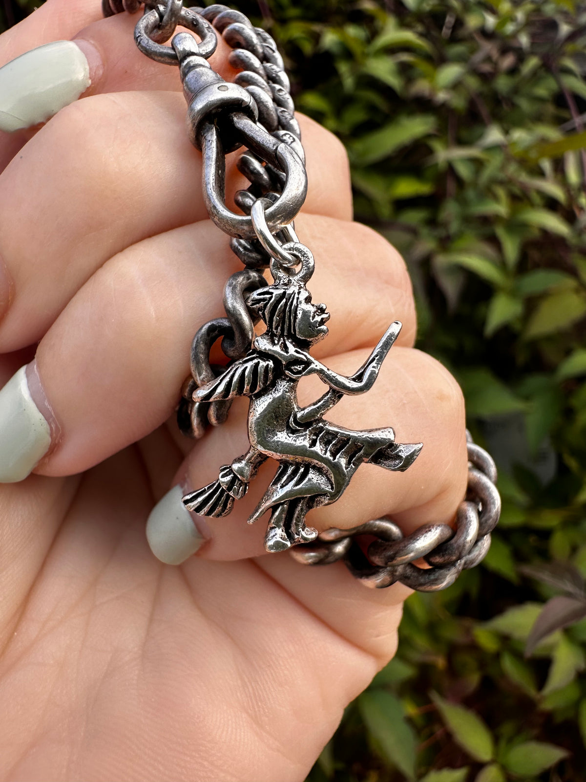 Sterling Silver Witch charm
