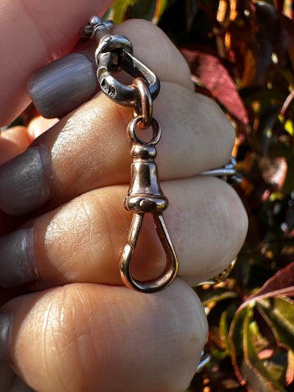 Vintage 9ct Rose Gold dog clip