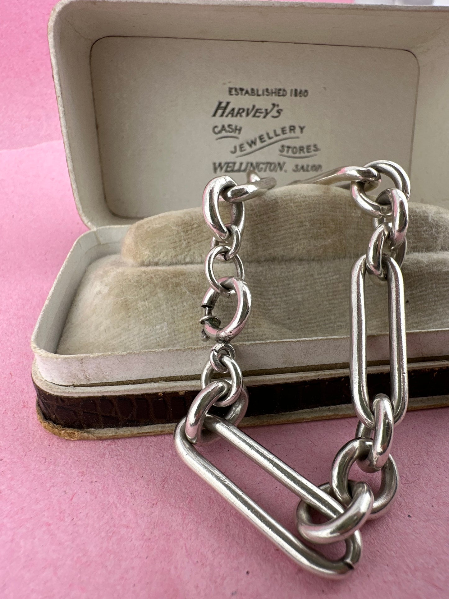 Vintage Sterling Silver Trombone bracelet
