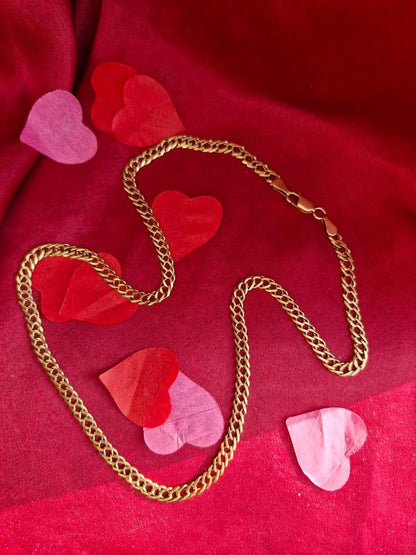9ct Double Curb Chain, 11.44g, 19.25inches