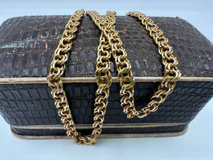 Vintage 9ct yellow Gold figure of 8 chain