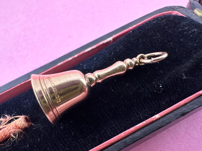 Vintage 9ct Bell Charm, it jingles!