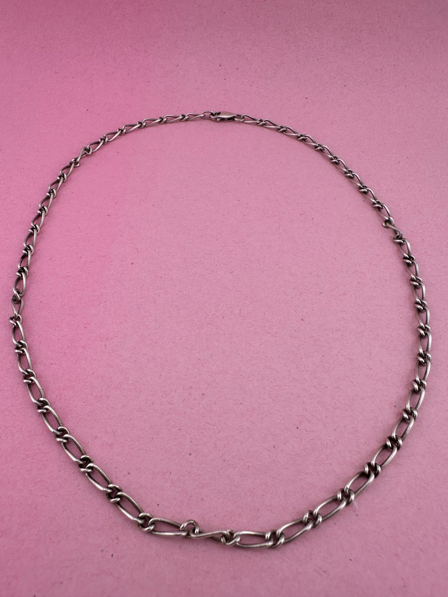Sterling Silver Long and Short Curb chain