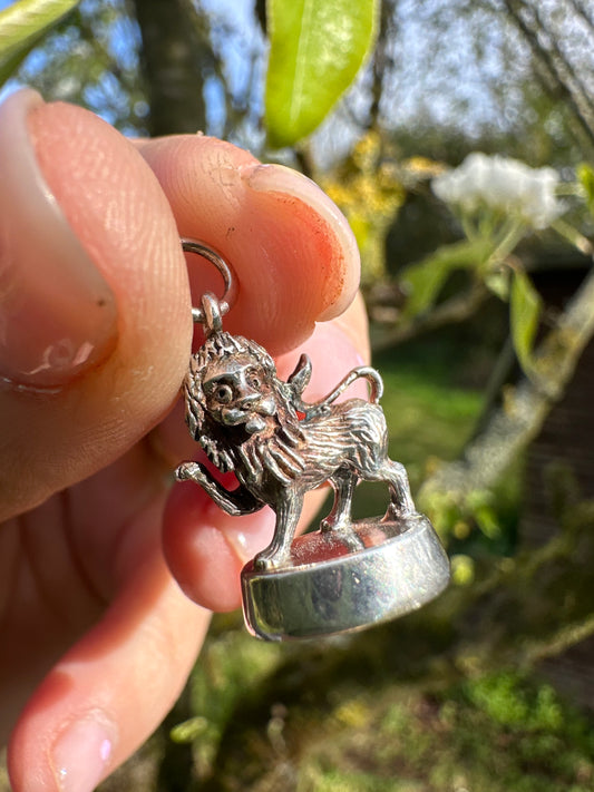 Sterling silver Lion Fob