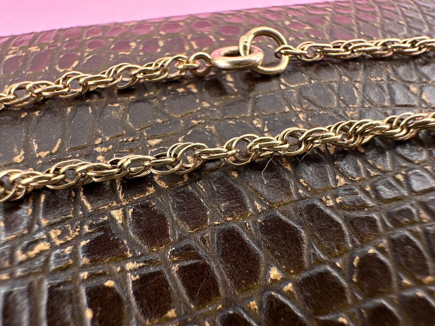 Vintage 9ct Gold mini rope bracelet
