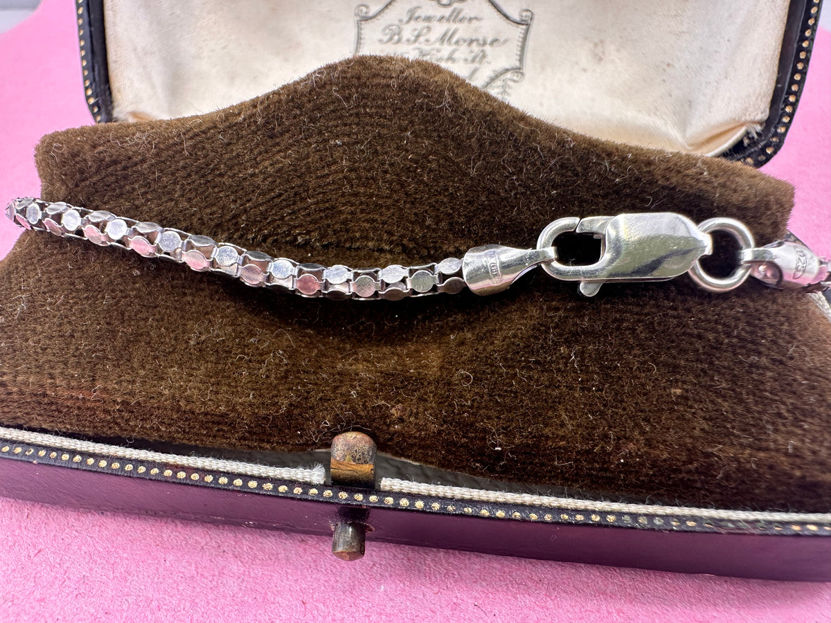 Sterling Silver Disco Link bracelet