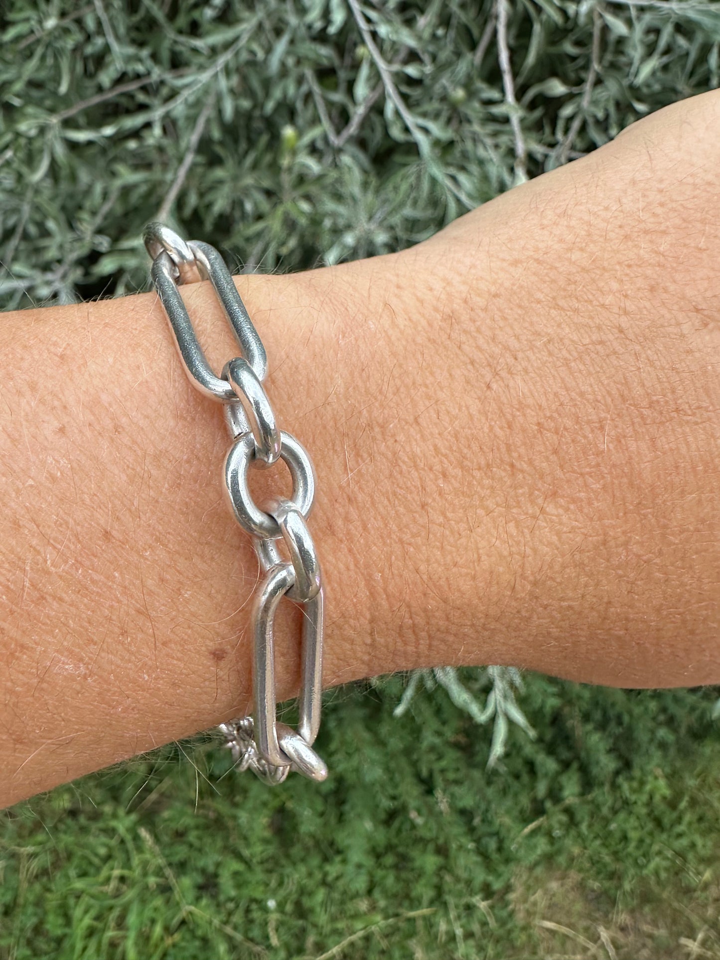 Vintage Sterling Silver Trombone bracelet