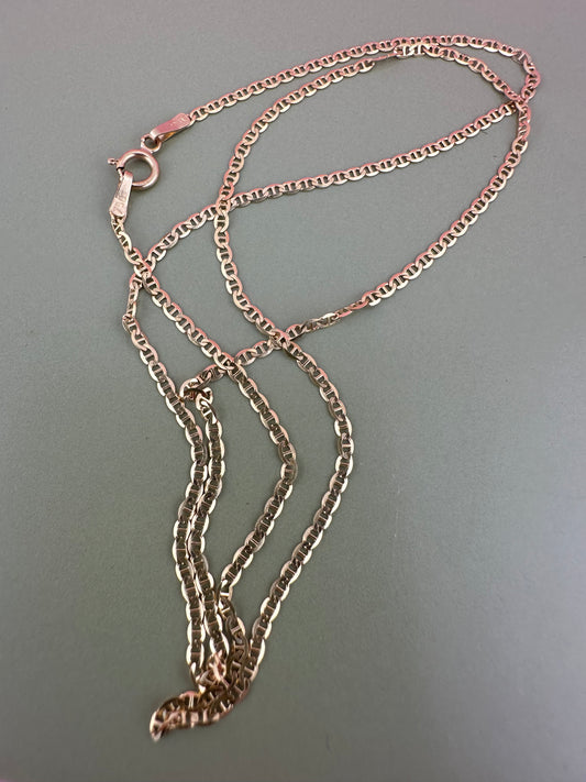 18ct Gold mini Mariner Chain
