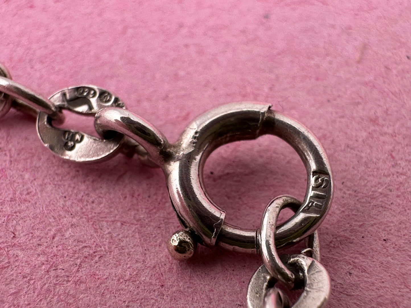 Sterling Silver Flat Cable Chain with Bolt clasp