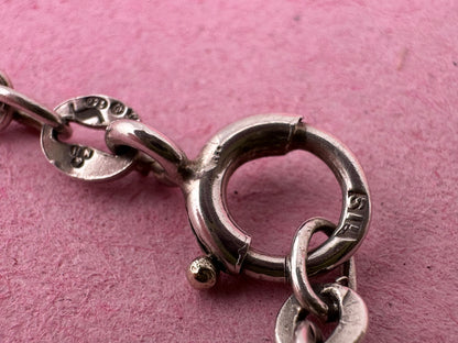 Sterling Silver Flat Cable Chain with Bolt clasp