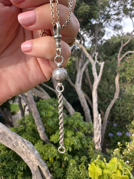 Sterling Silver Rope and Orb Extender