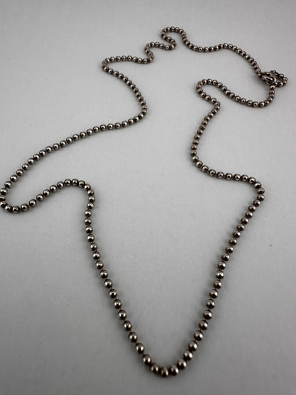 Vintage Sterling Silver Ball chain