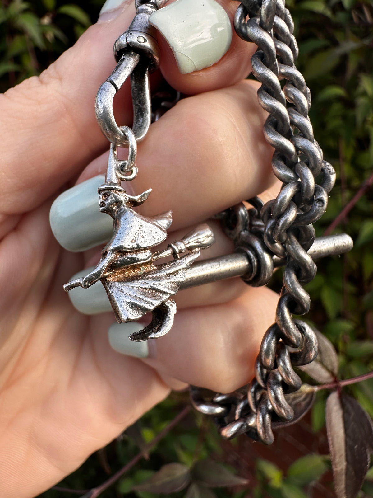 Sterling Silver Witch pendant