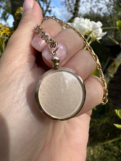 Antique 9ct Rose Gold Open Locket