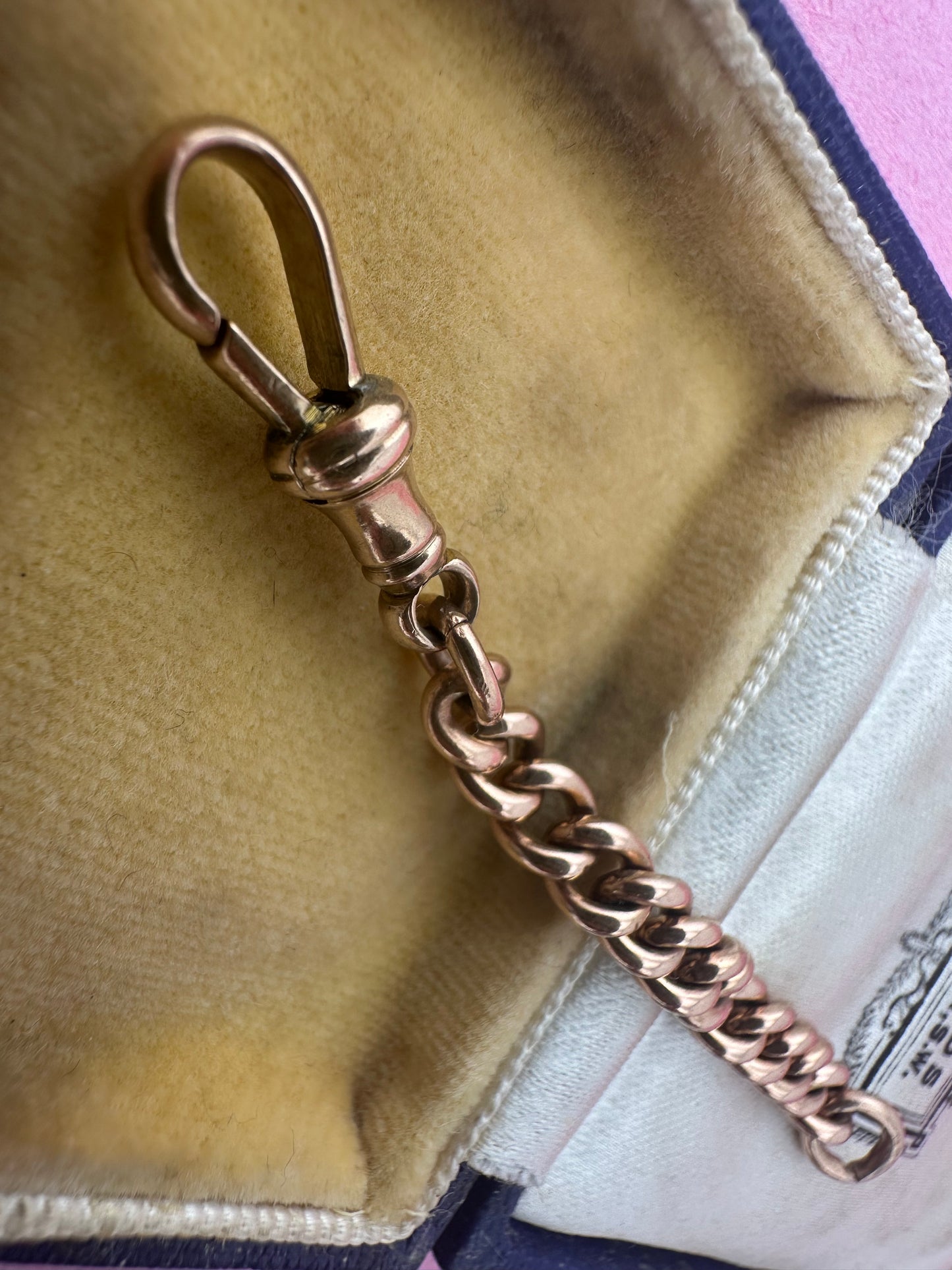 9ct Rose Gold Curb extender