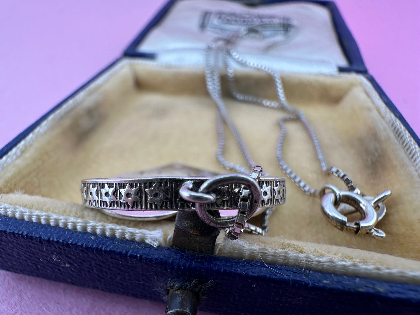 Sterling silver heart shaped ‘I Love you’ spinner
