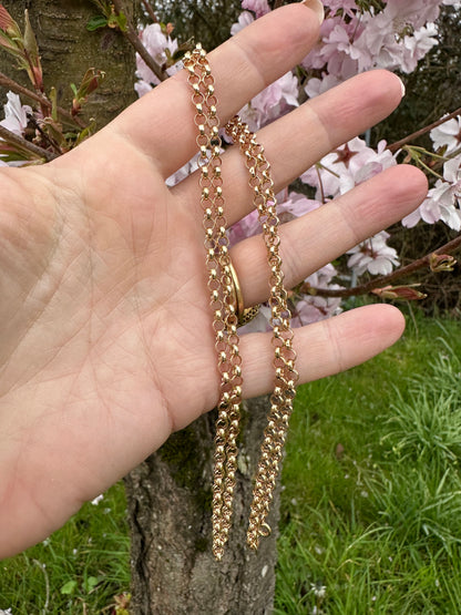 Vintage 9ct Gold Belcher/Rolo chain