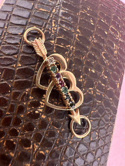 9ct Gold ‘Dearest’ Heart and arrow extender