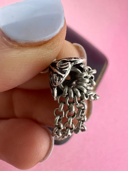 Antique Sterling silver Tassel pendant