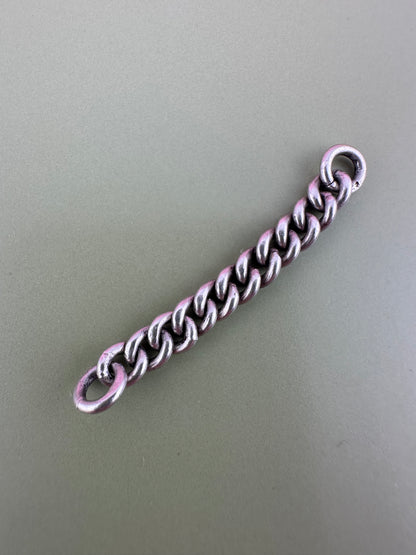 Antique Sterling silver curb extender- no clasps