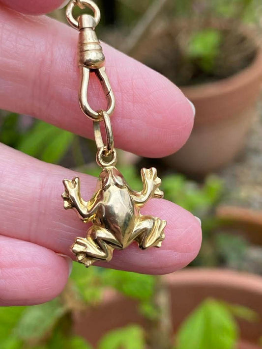 9ct Gold Frog charm