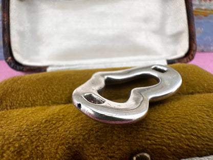 Sterling Silver Puffy Heart connector/extender