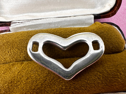 Sterling Silver Puffy Heart connector/extender