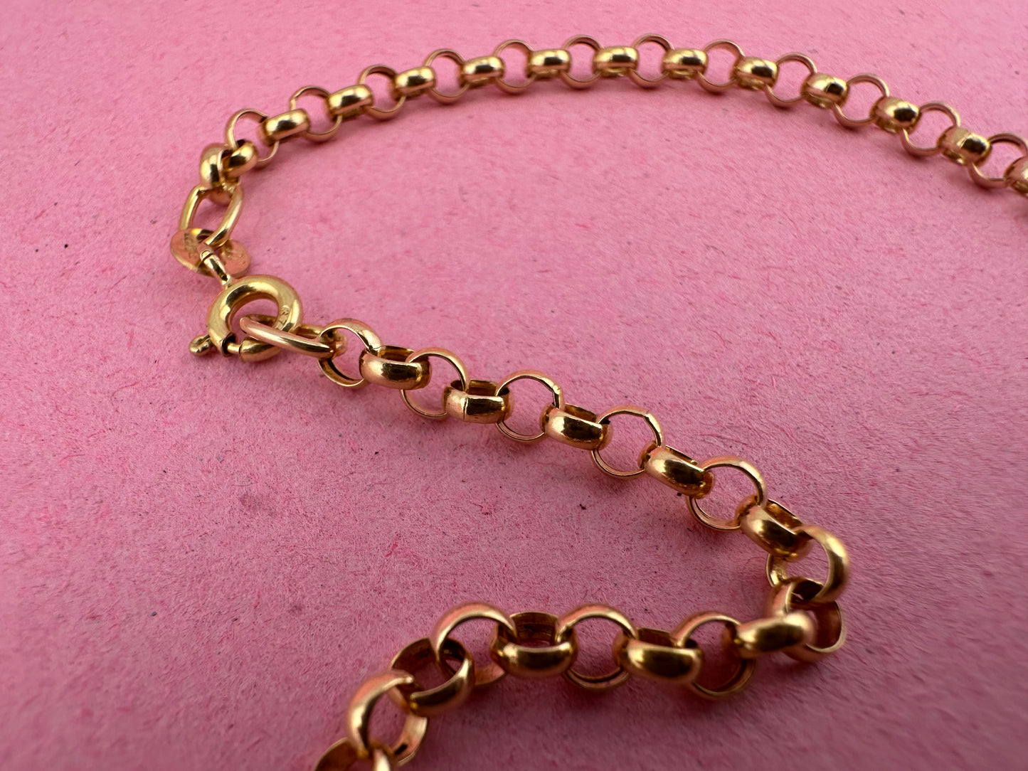 Vintage 9ct Gold Belcher/Rolo chain