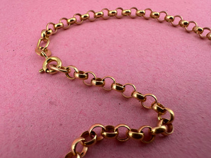 Vintage 9ct Gold Belcher/Rolo chain