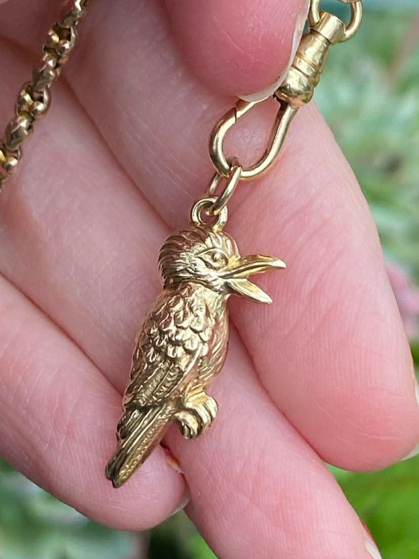 Vintage 9ct Gold Kookaburra charm