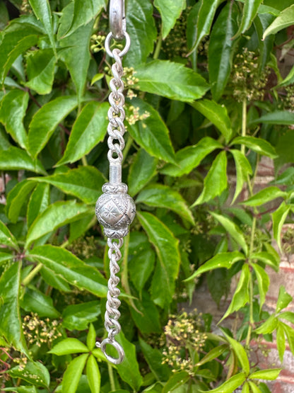 Sterling Silver Spinner Extender with spring ring clasp.